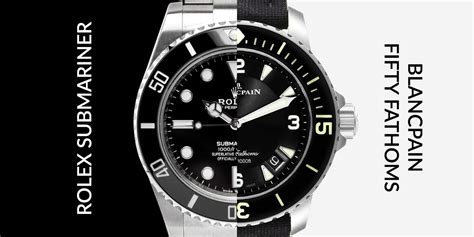 fifty fathom blancpain rolex|blancpain fifty fathoms review.